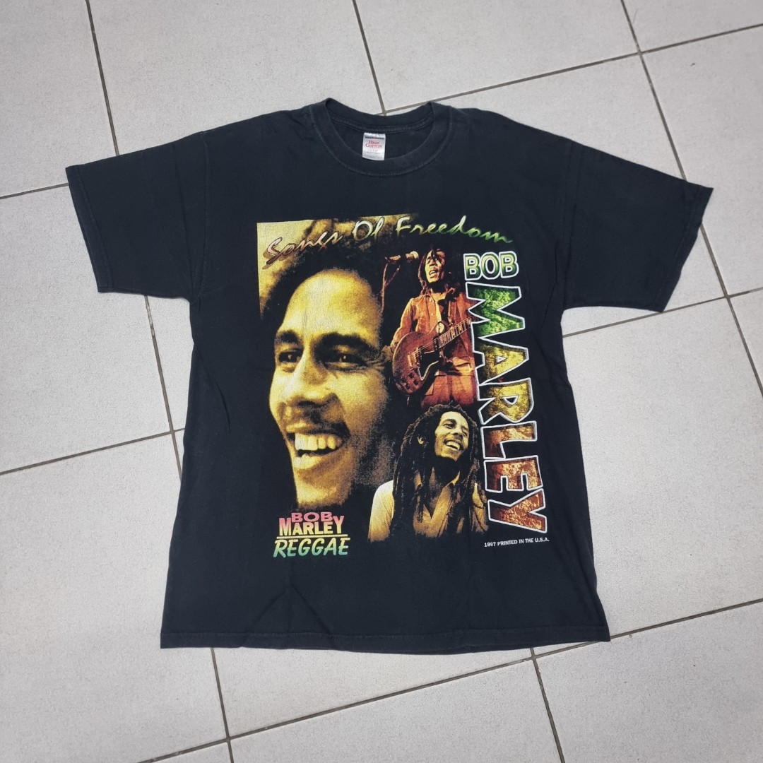 97 Bob Marley Rap Tee, Men's Fashion, Tops & Sets, Tshirts & Polo