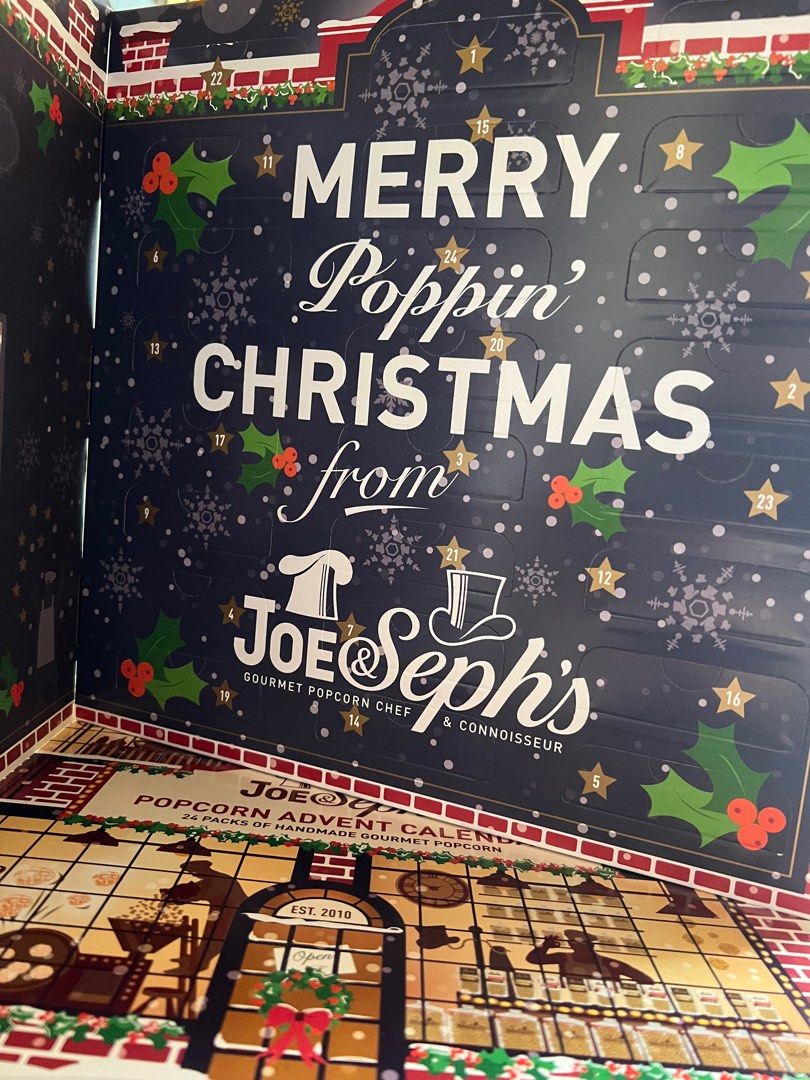 現貨 2023聖誕日曆 Joe Seph #39 s Popcorn advent calendar 2023聖誕倒數日曆 爆谷禮盒 爆谷日曆