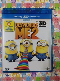 壞蛋獎門人 2 Despicable Me 2 香港版 二手 3D+2D 2碟裝 粵語 英語 中文字幕 藍光 blu-ray Thai-subtitle Thai-audio