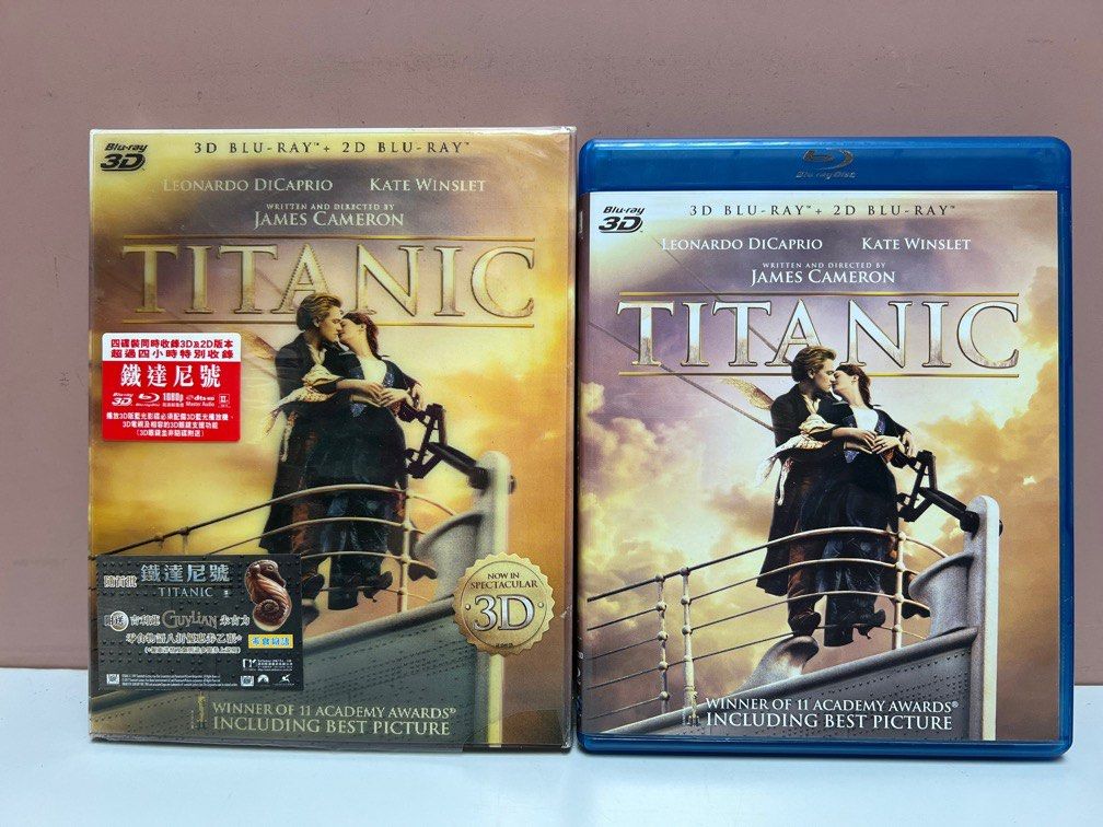 🎬 電影《鐵達尼號》 3D + 2D (共4碟) Blu-ray ｛ 英語對白/設有中文