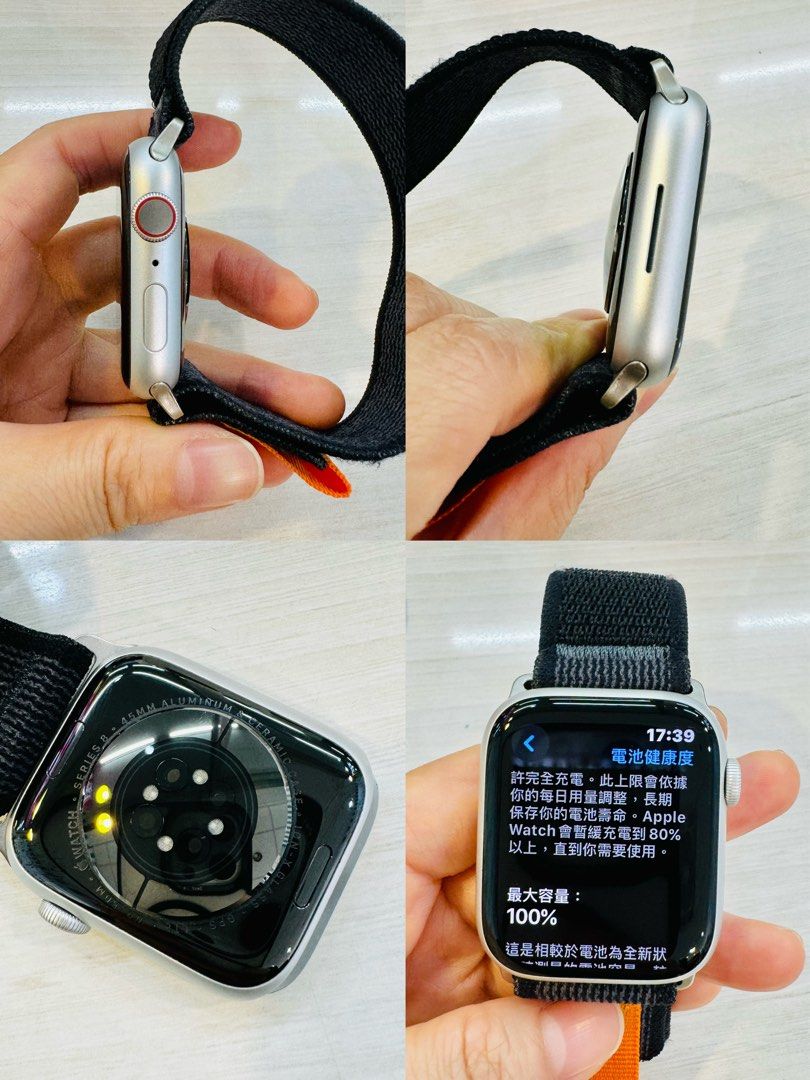 新品同様 保障有 100％ Apple Watch8 45mm Cellular-