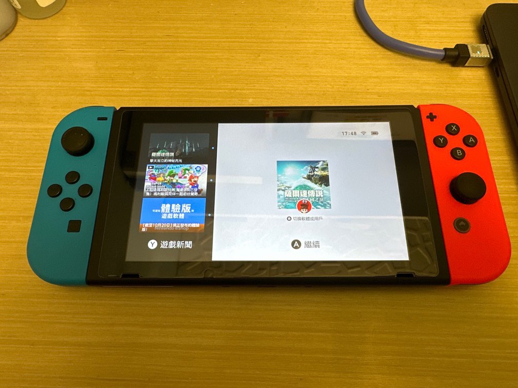 新淨] Switch大電版齊配件, 電子遊戲, 電子遊戲機, Nintendo 任天堂