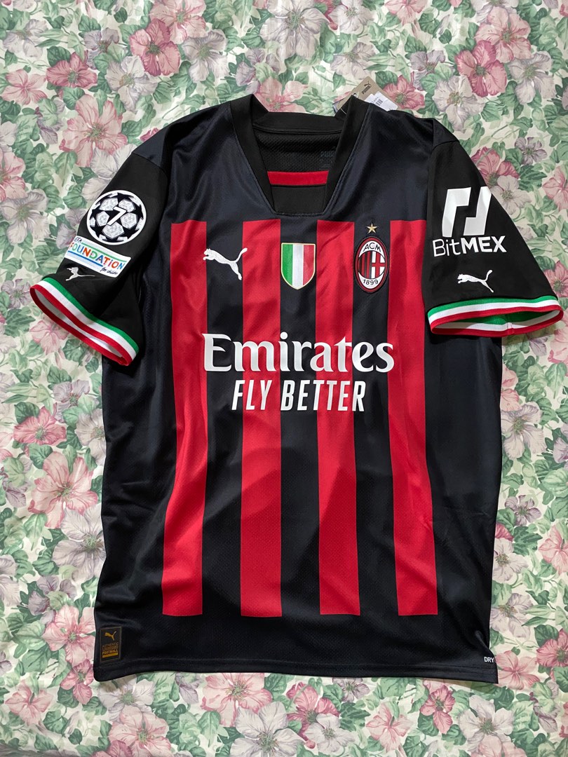 AC MILAN PUMA 2022 23 UCL HOME Jersey Men s Fashion Activewear