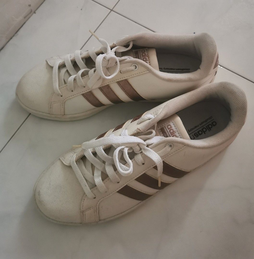 Adidas cloudfoam rose gold best sale