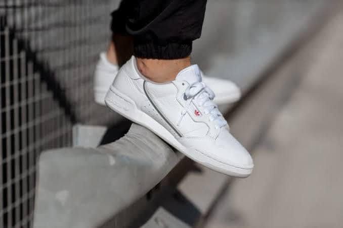 Adidas continental cloud white top