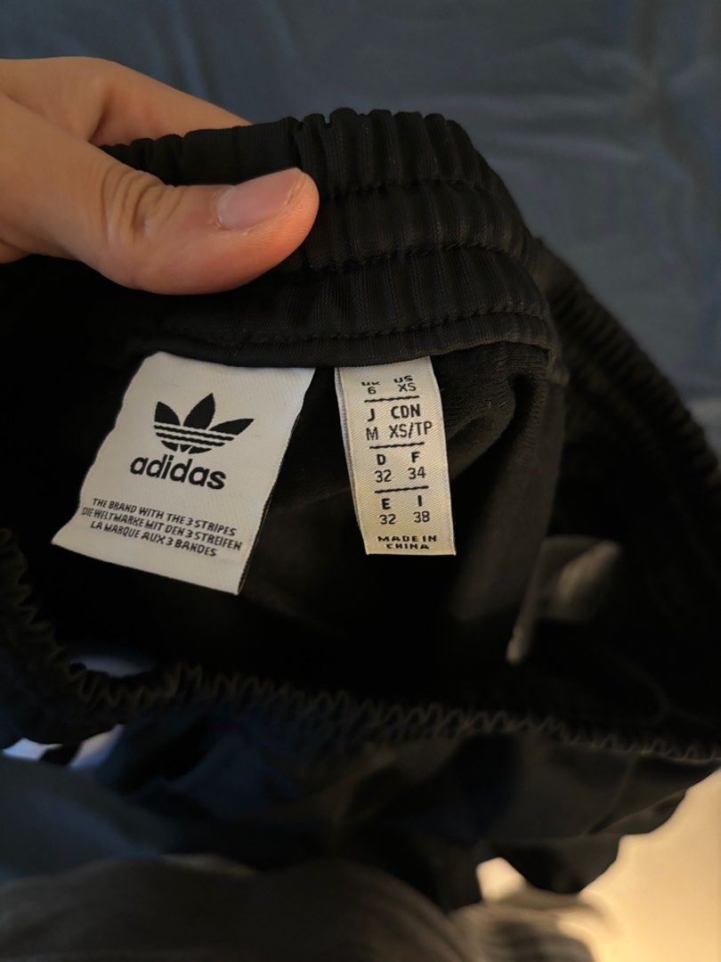 adidas crop top sweat pants tracker jogger set Women s Fashion