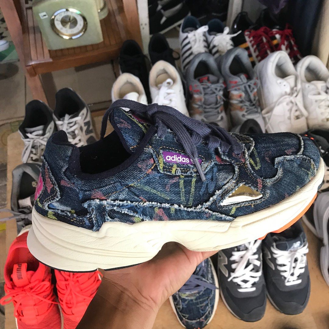 Adidas falcon denim sale