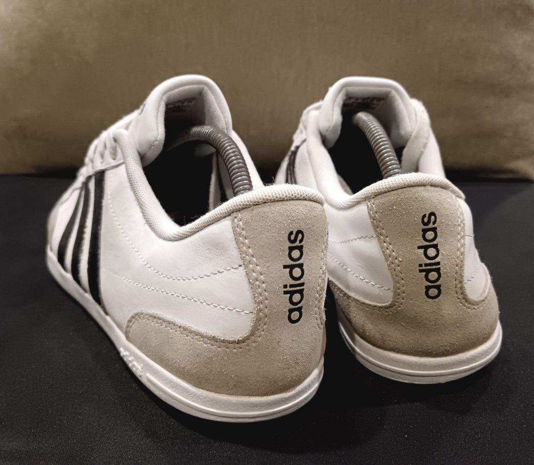 ADIDAS NEO Caflaire Retro White leather 10uk Kondisi Padu