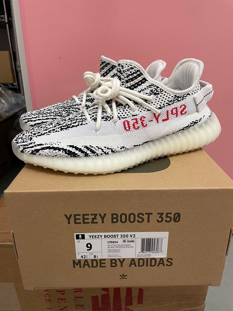 adidas gazelle silver green womens Yezzy boost 350 V2 Zebra – Zeuskicks main image 1