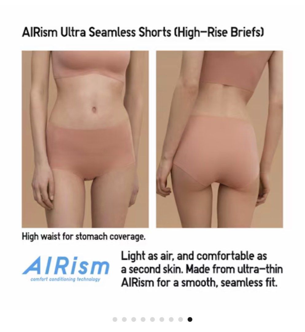 AIRism Ultra Seamless Shorts (High Rise Brief) size M, Women's