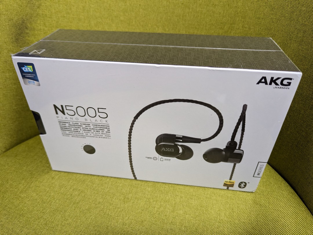 超目玉】 中古美品 AKG N5005 AKGN5005BLKJP ヘッドフォン/イヤフォン