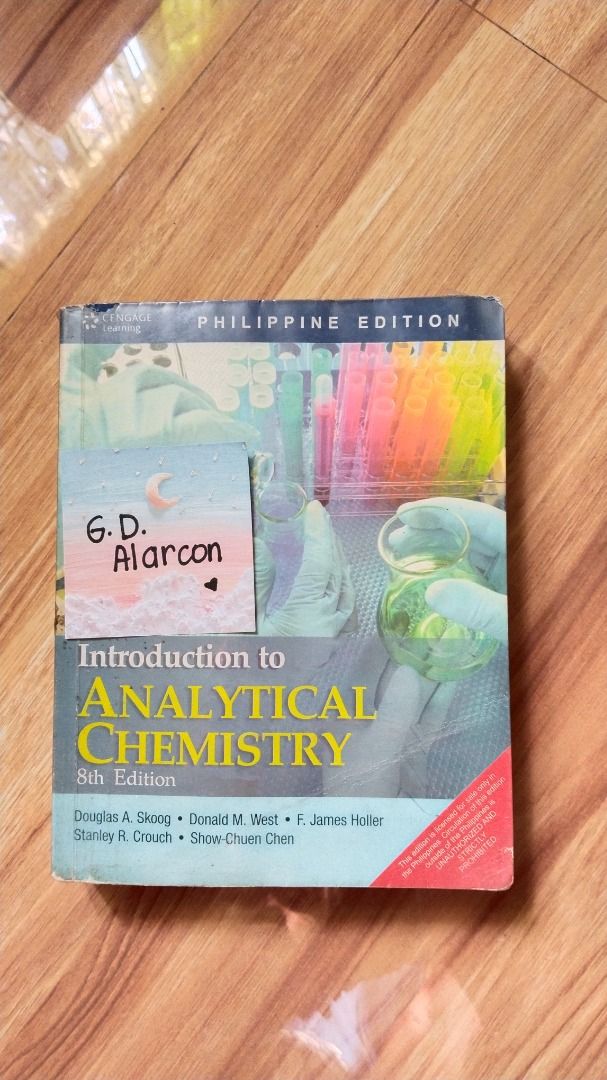 Analytical Chemistry (Category: Textbooks) located in Valenzuela. Submitted by graciadianna (Listing ID 1261727049, Image 1). Description: .