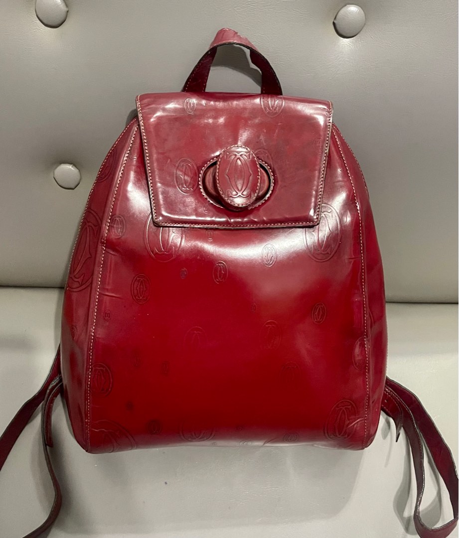 Auth Vintage Cartier Backpack, Women's Fashion, Bags & Wallets