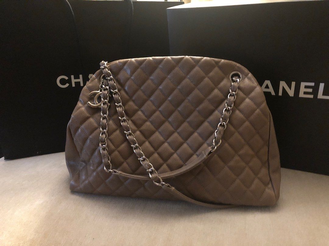 Authentic Chanel Burgundy Mademoiselle Chevron Flap Bag