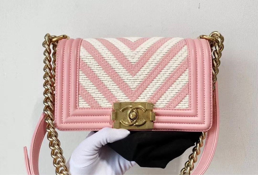 Authentic Chanel Boy Bag medium size