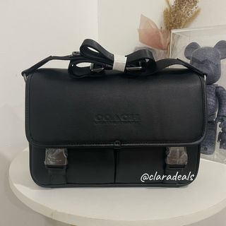 💯Authentic Coach Men League Messenger Bag