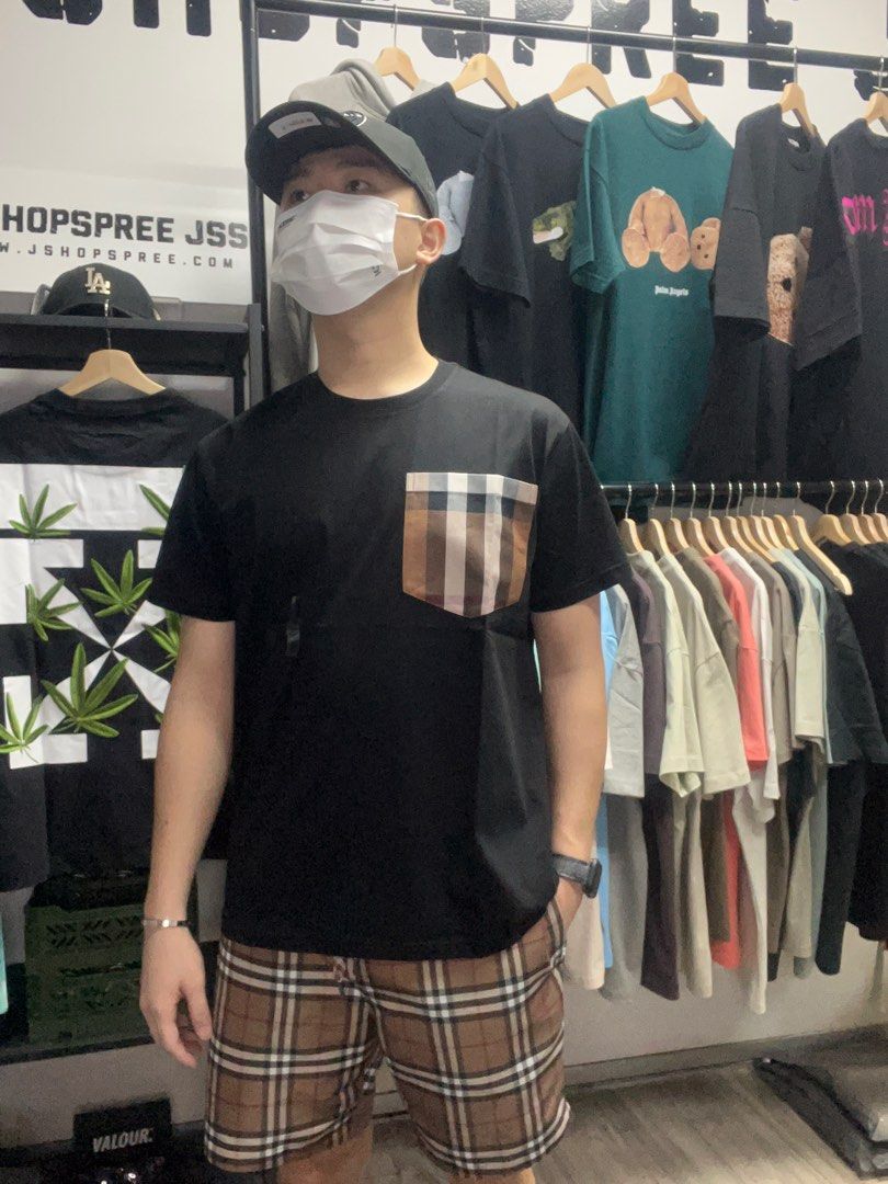 Burberry pocket tee on sale