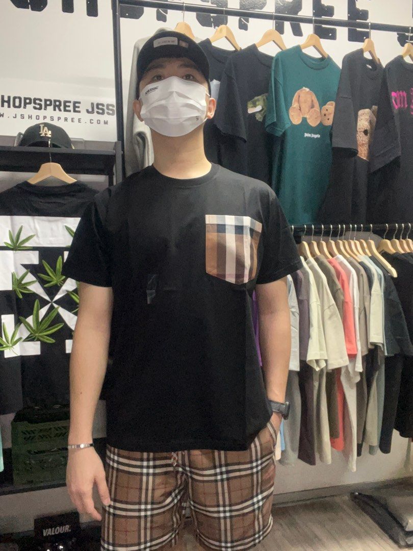 Burberry pocket tee outlet
