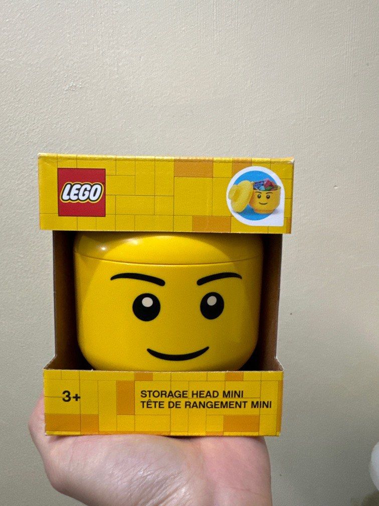 AUTHENTIC Lego Head Storage (Category: Lego & Building Sets) located in Cavite. Submitted by shoppingmommadsma (Listing ID 1261514792, Image 2). Description: Available! Onhand! Brand new! Mini - 1,099 Great gift idea for Lego fans! The Mini is actually nice to have on your office desk for your knock knacks and whatnot 🤭.