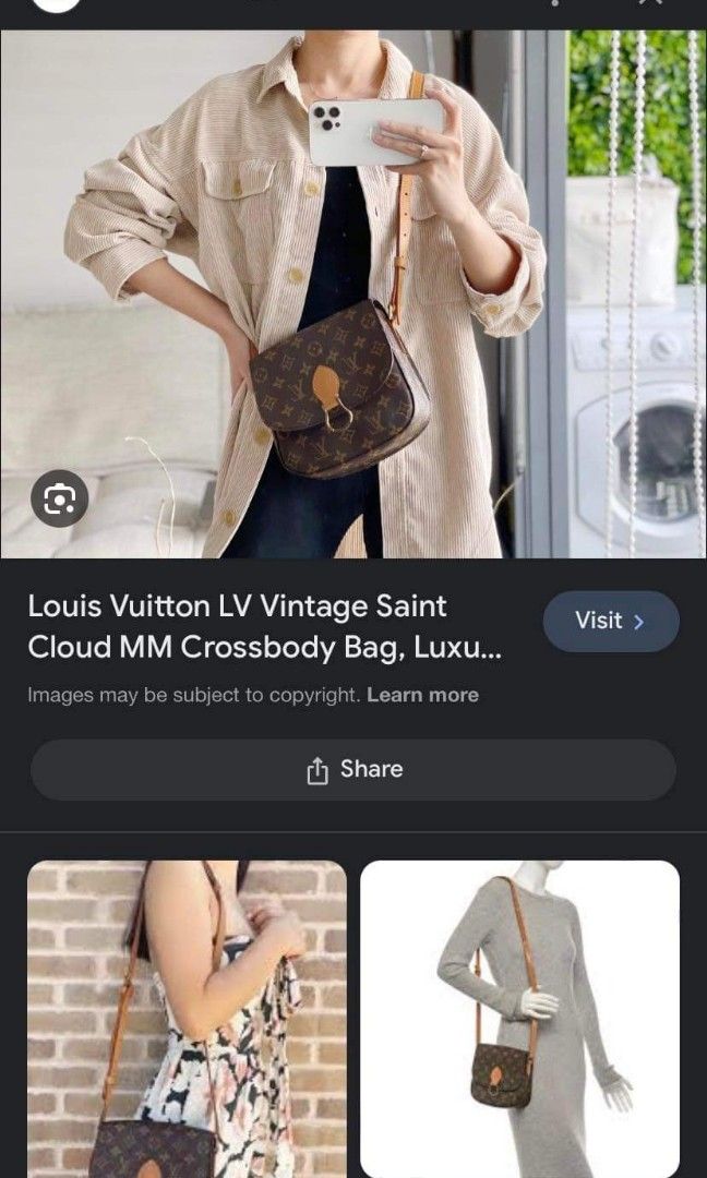 VINTAGE Louis Vuitton | St. Cloud MM size | Lv Bags Authentic