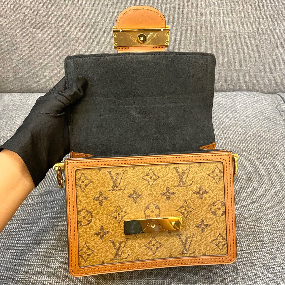 🌞 Genuine LV Mini Dauphine Lock XL In Reverse Monogram Canvas, Luxury,  Bags & Wallets on Carousell