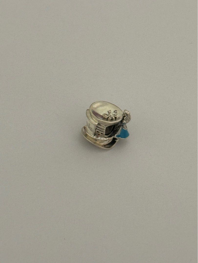 Authentic Disney Alice and the wonderland charm sterling silver