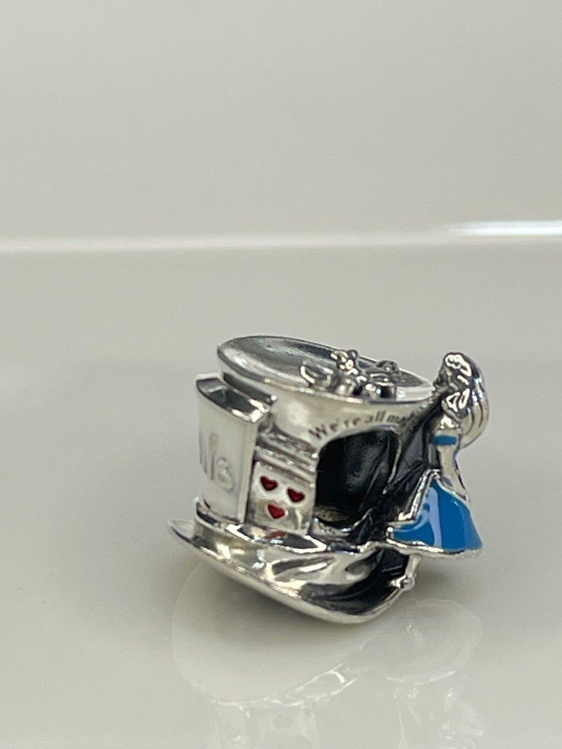 Authentic Disney Alice and the wonderland charm sterling silver