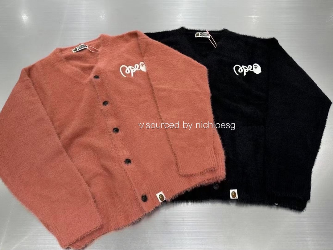 BAPE SHAGGY KNIT CARDIGAN