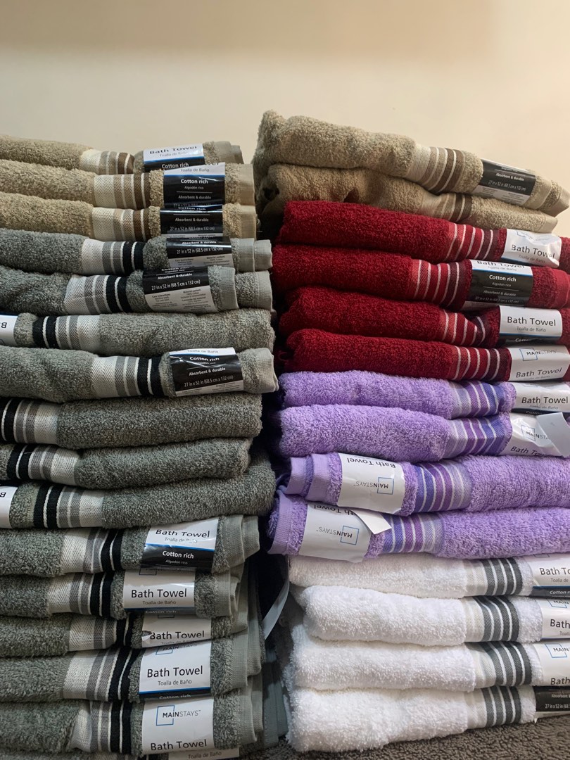 Bath Towel by Mainstays 27in x 52 inches Furniture Home Living