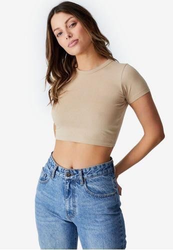 cotton on cropped tee