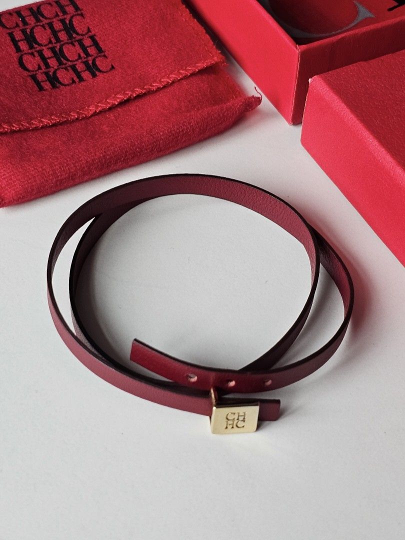 Ch discount leather bracelet