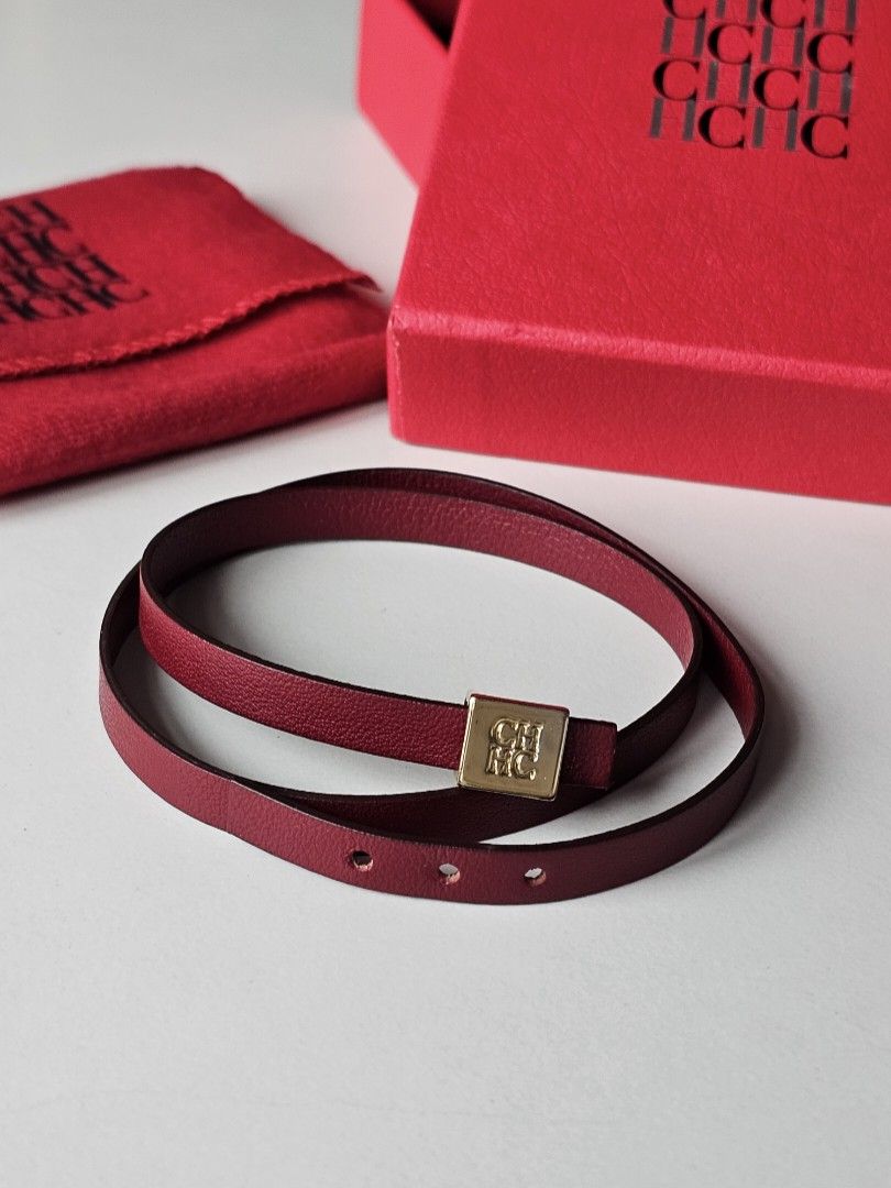 Carolina herrera discount leather bracelet