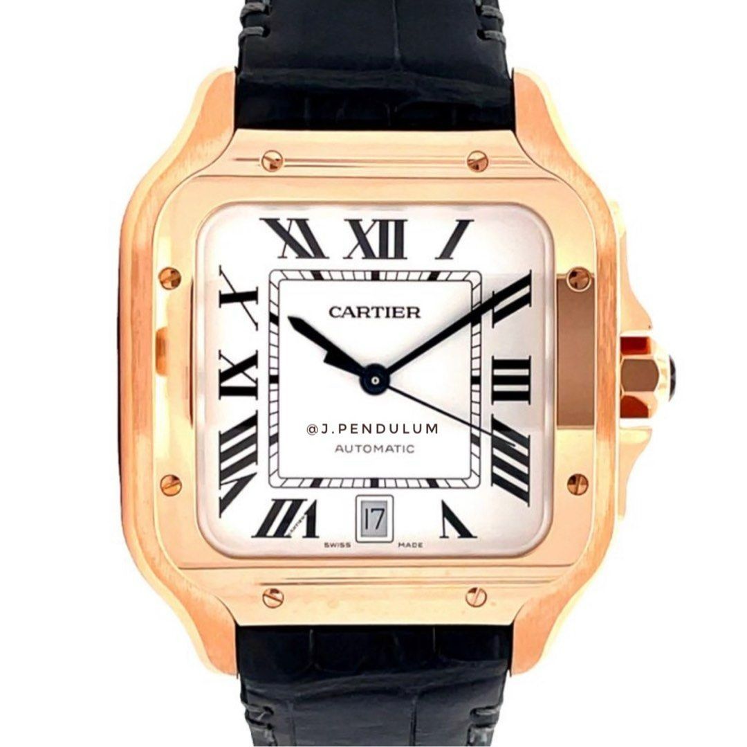 Cartier women's rose cheap gold watches