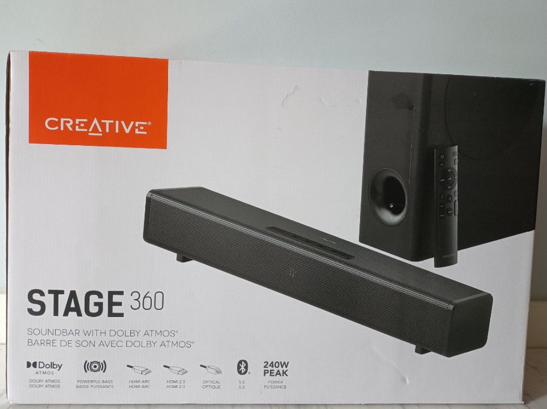 Creative soundbar atmos top