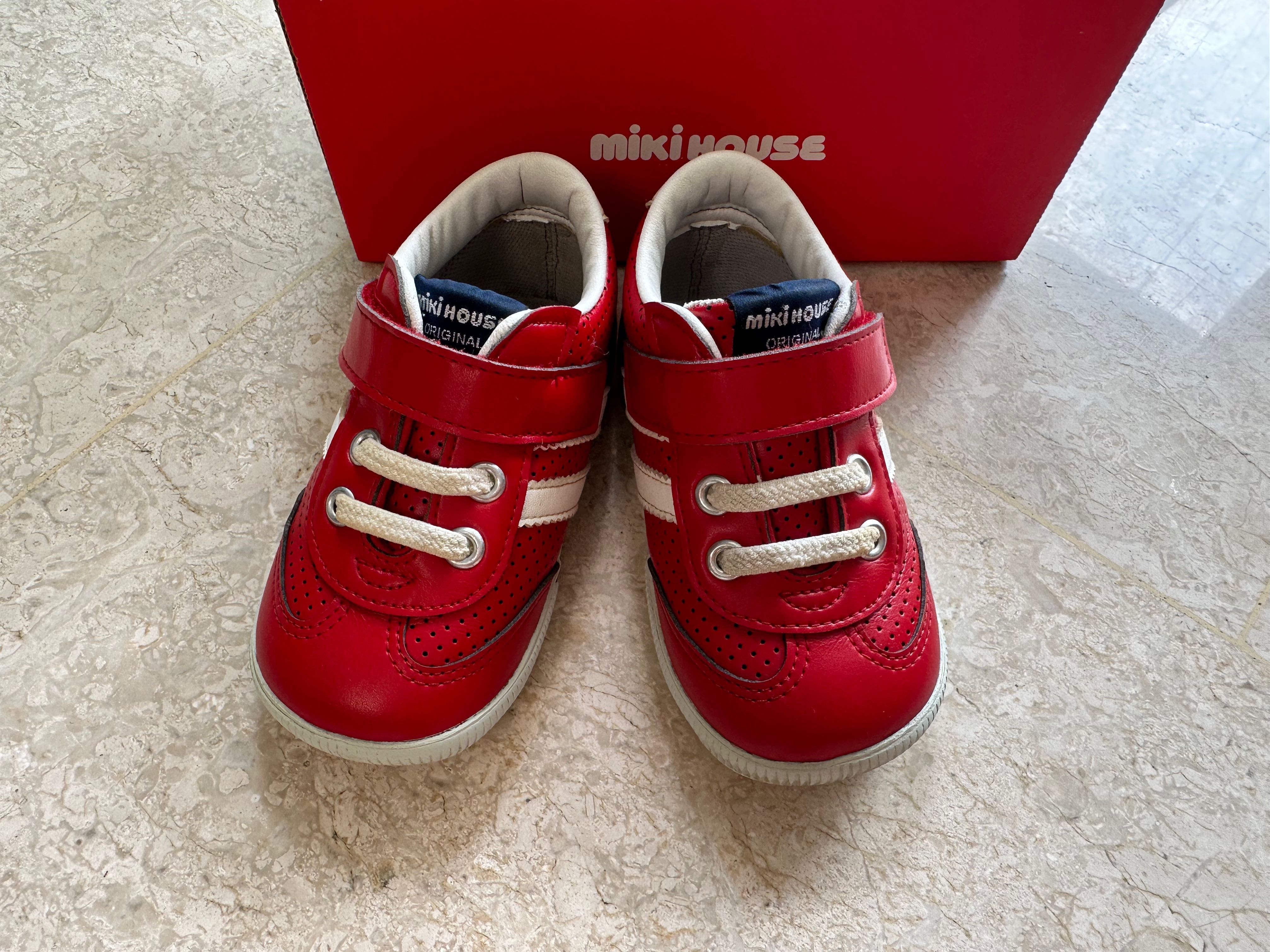 Mikihouse miki house red sports shoes for Kids Boys Girls size 15 cm