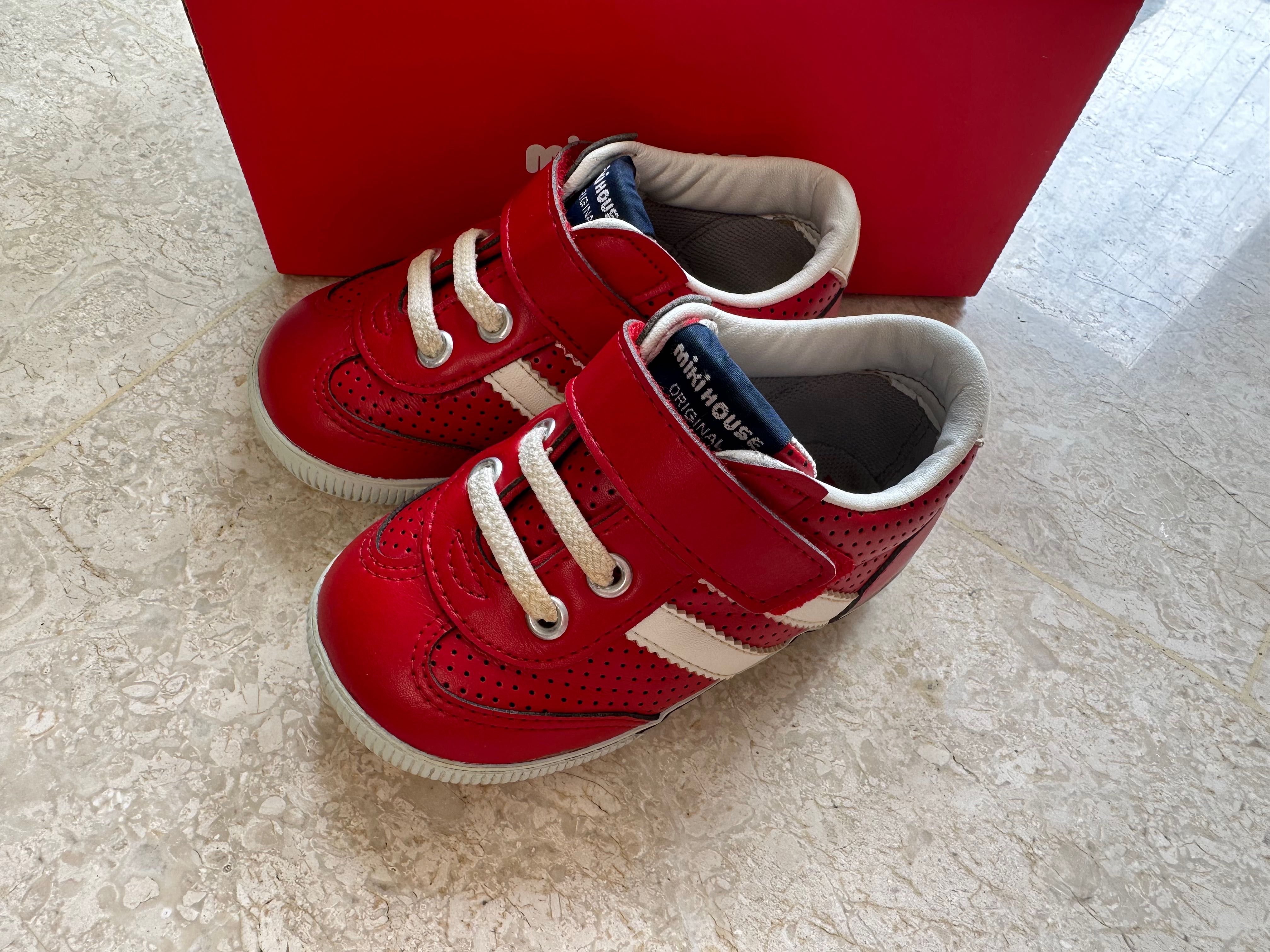 Mikihouse miki house red sports shoes for Kids Boys Girls size 15 cm