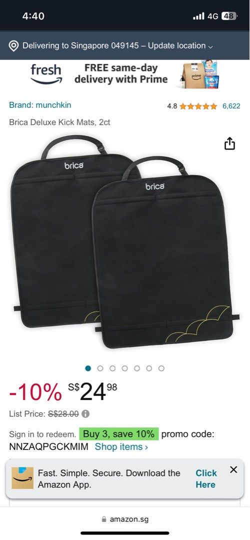 Brica Deluxe Kick Mat