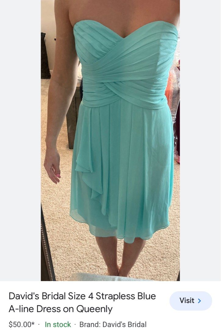 David's bridal spa color dress clearance