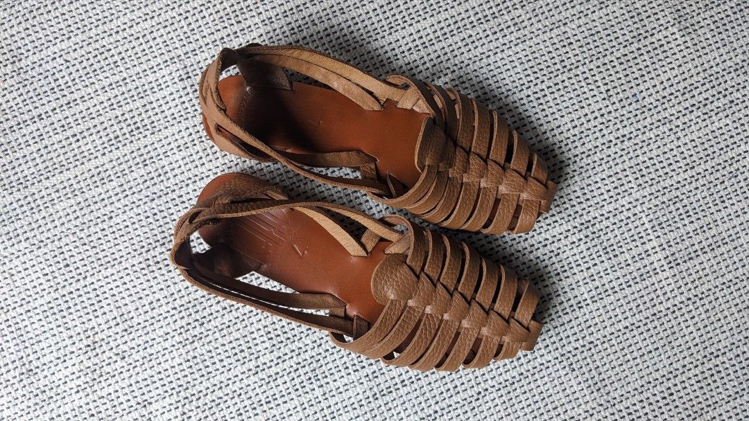 Genuine leather flats discount