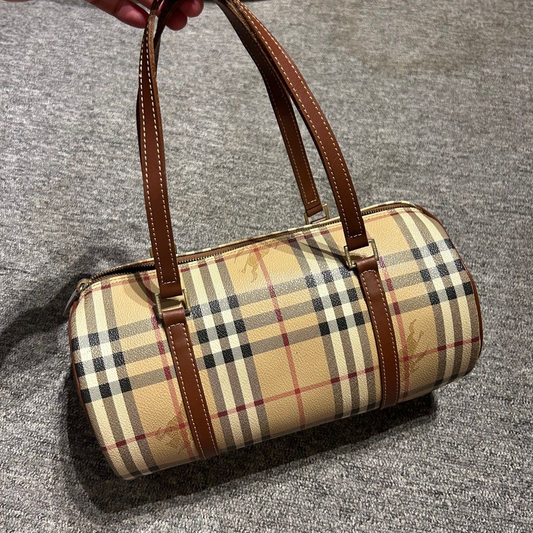 Original Burberry boston bag, Luxury, Bags & Wallets on Carousell