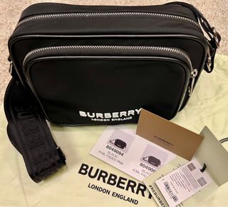 Burberry TB Logo Leather Phone Tote Bag-8052306