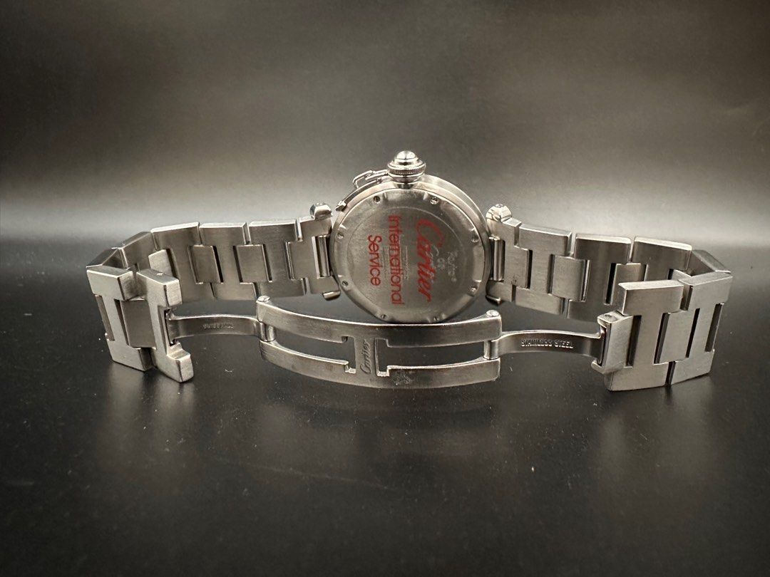 Cartier Pasha Stainless Steel Silver Dial Luxury Watches on