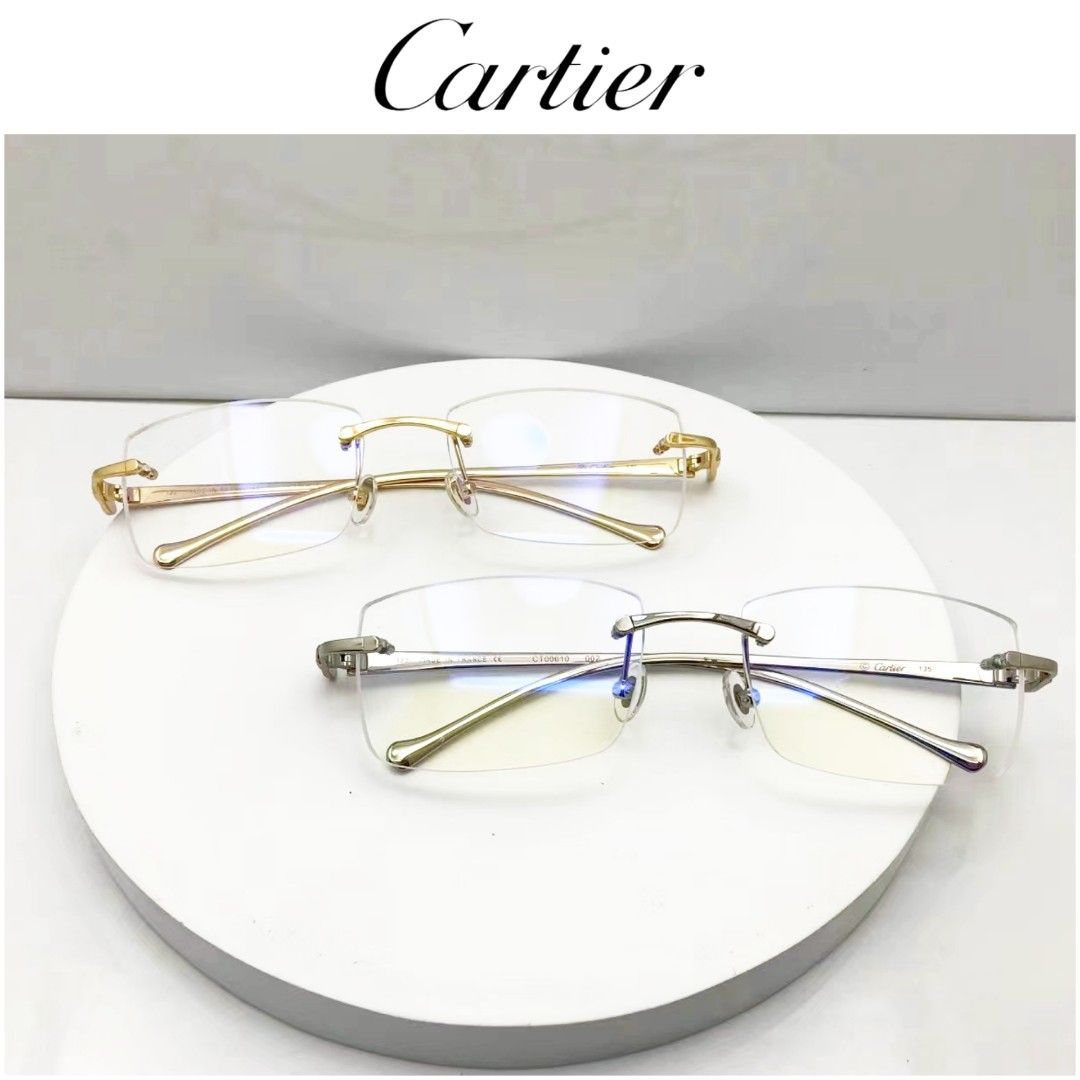 Cartier panthere outlet rimless eyeglasses