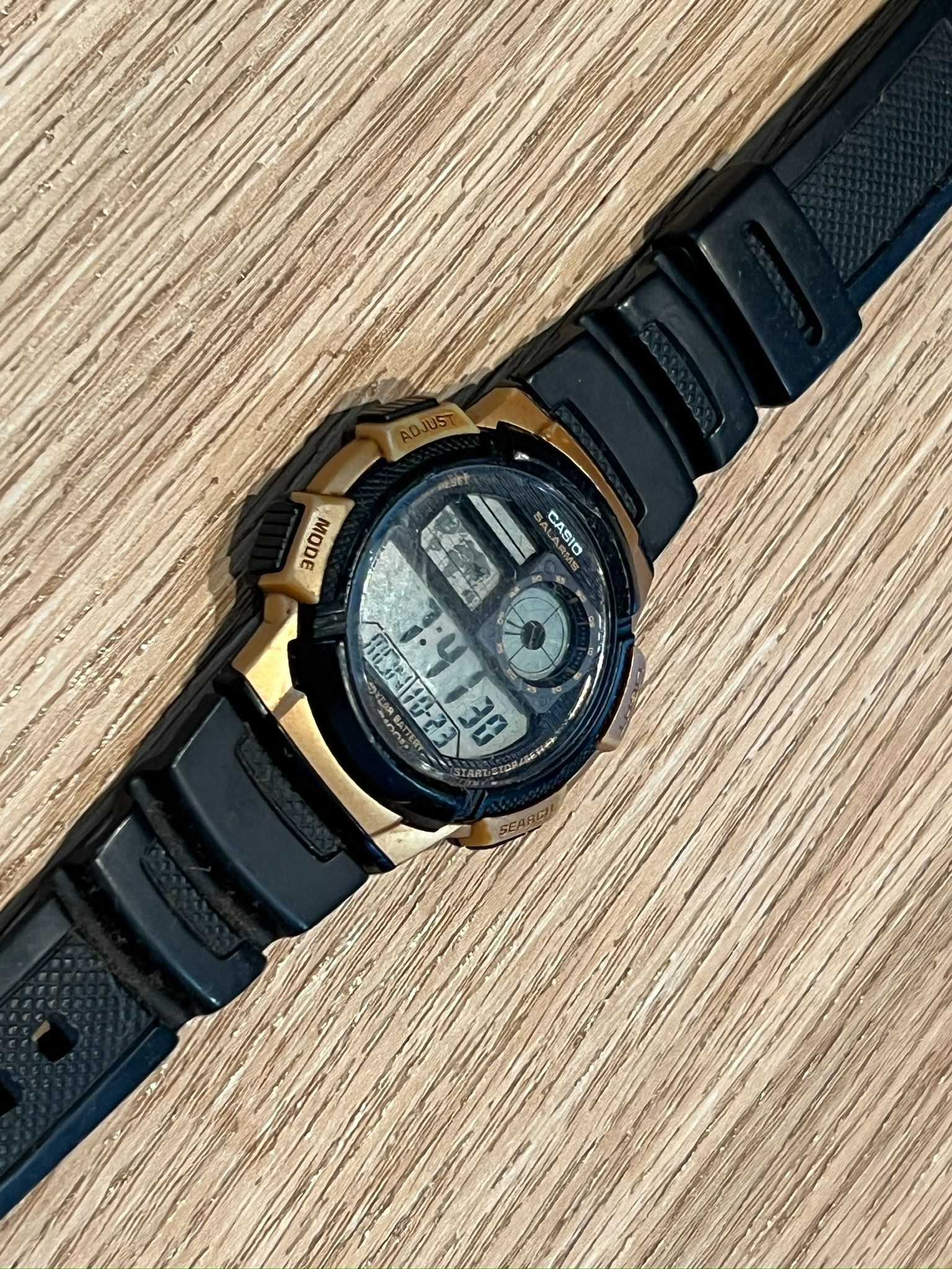 Casio Men s 10 Year Battery Quartz Stainless Steel and Resin