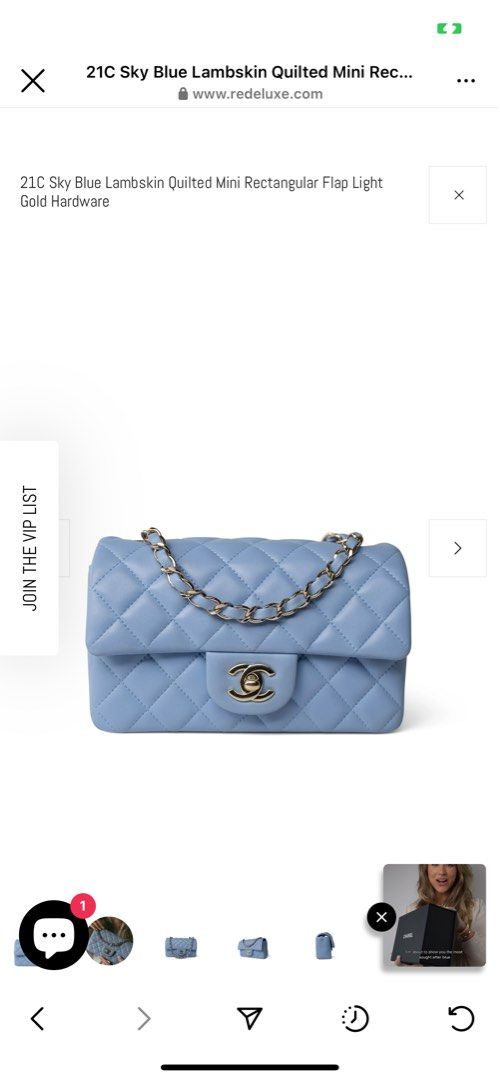 Chanel Classic Rectangular Mini Flap Bag 21C, Luxury, Bags & Wallets on  Carousell