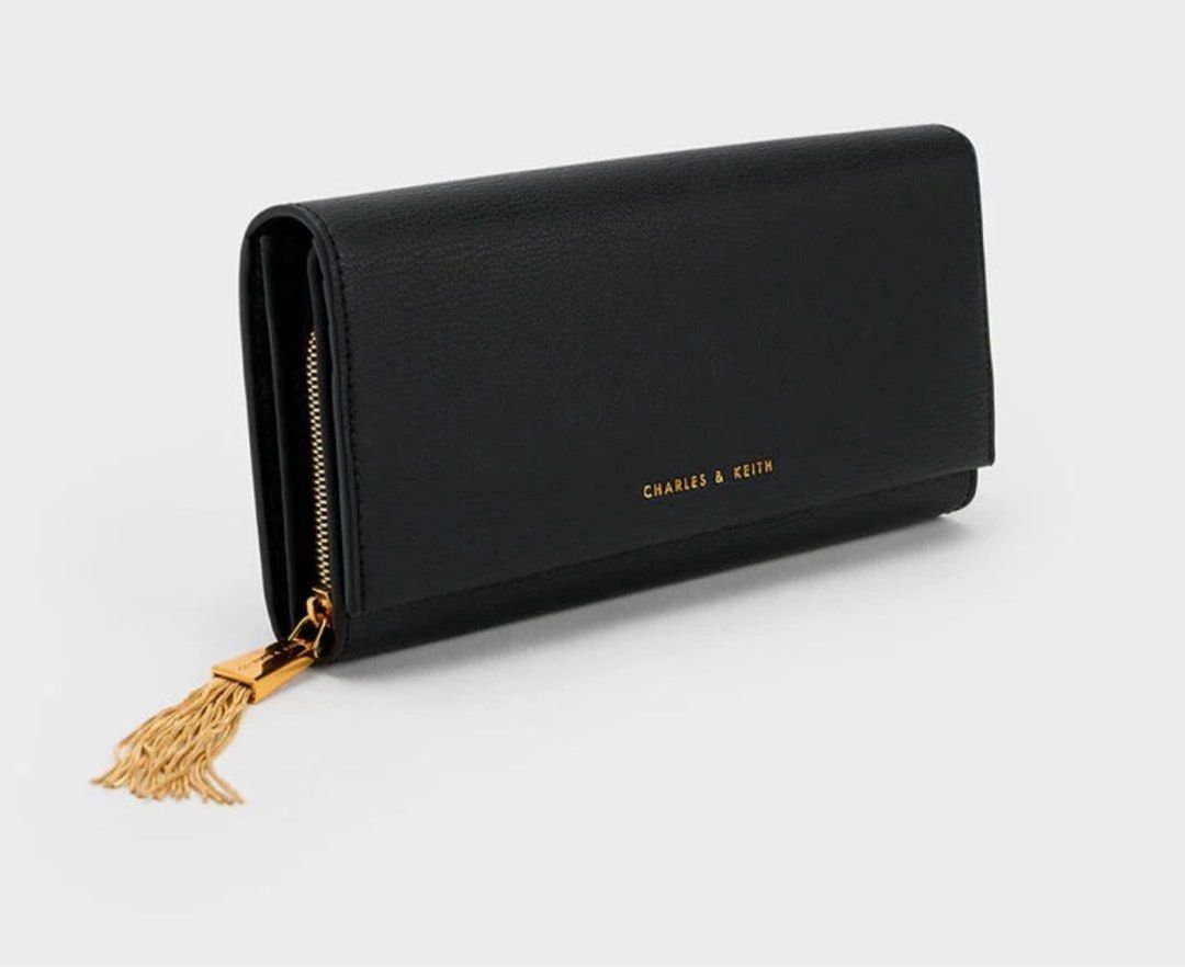 C&K Tassel Detail Long Wallet RED, Women's Fashion, Bags