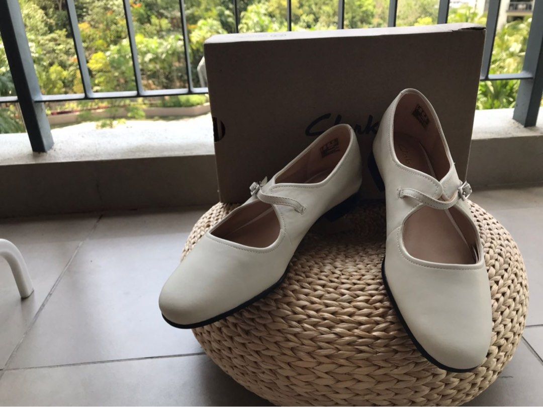 Clarks idyllic pump white leather new arrivals