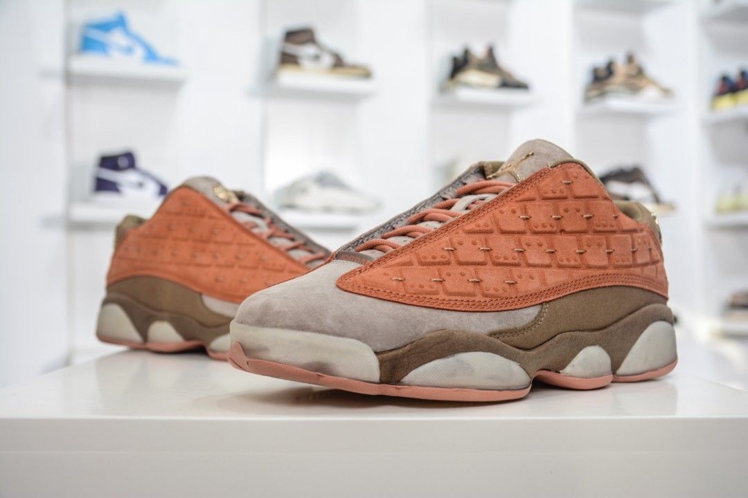CLOT x Nike Air Jordan 13 Retro Low NRG Terracotta 2018 AT3120 200 Men s Fashion Footwear Sneakers on Carousell
