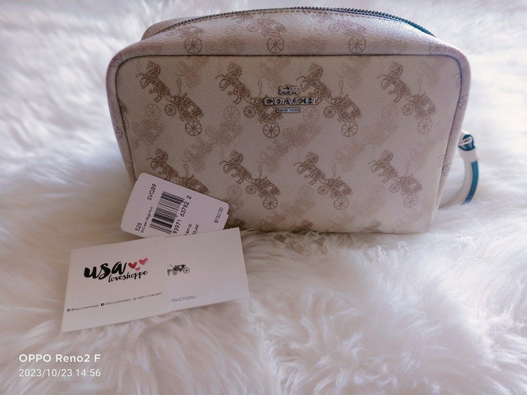 Coach boxy cosmetic case 20 hot sale