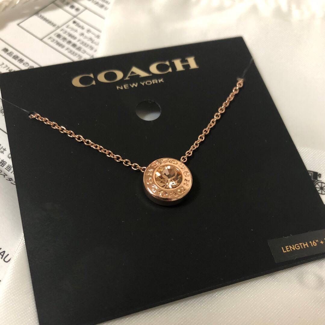 Coach necklace new arrivals round